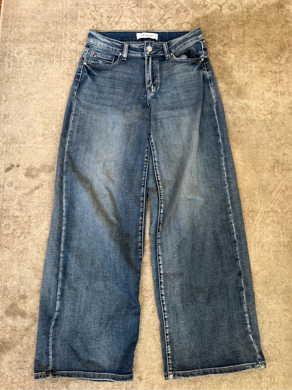 EnJean Wide Leg Dark Wash Jeans